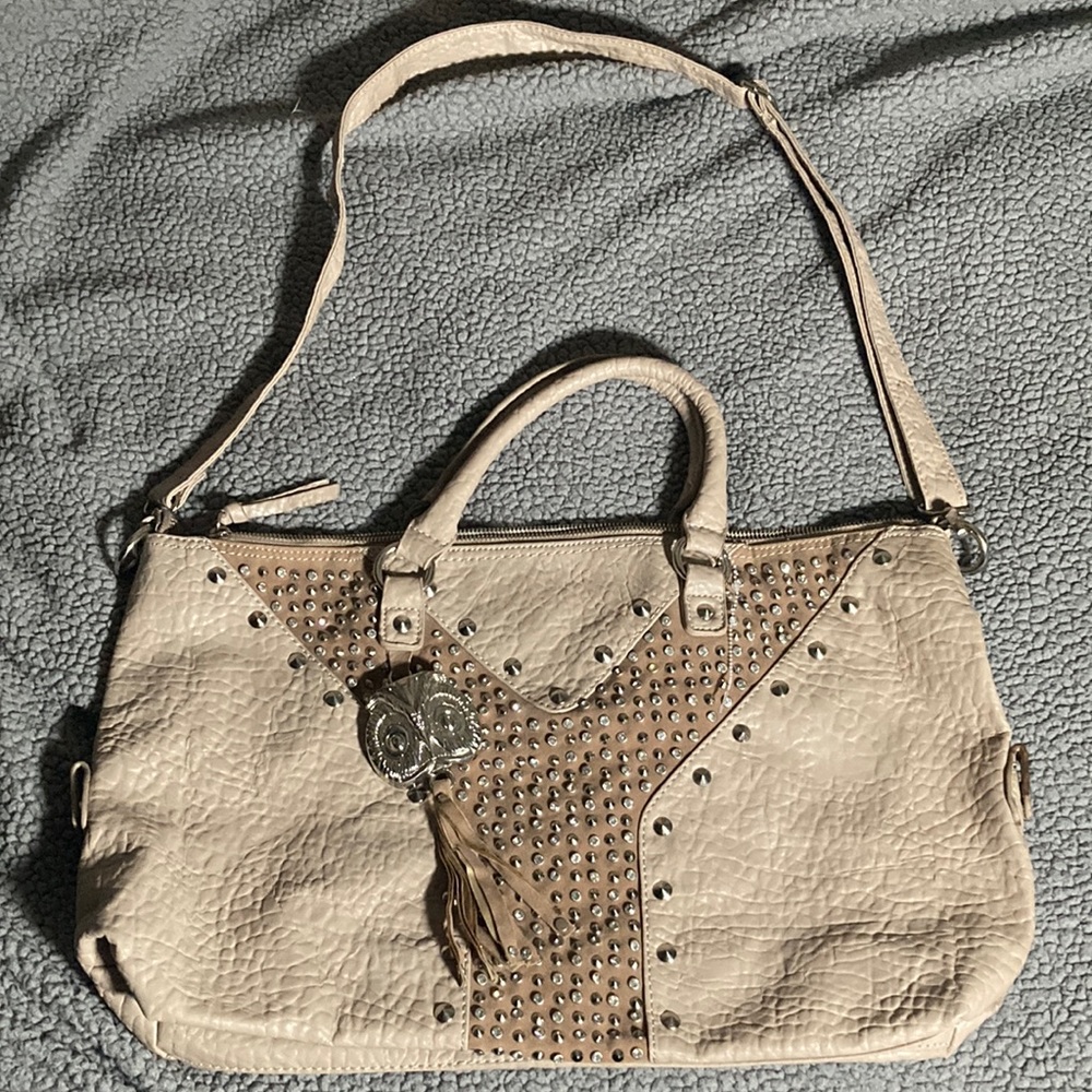 Studded Owl Purse
